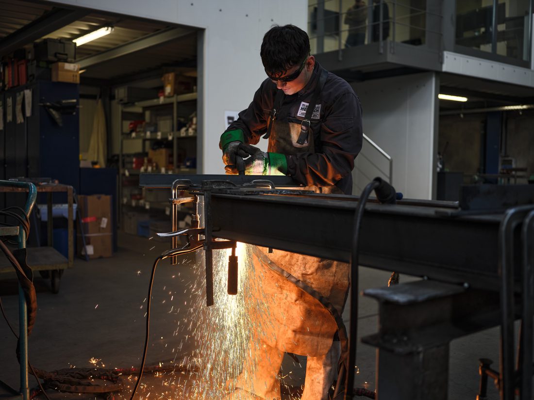 Das Team von Metallbau HEIMSCH bei der Arbeit